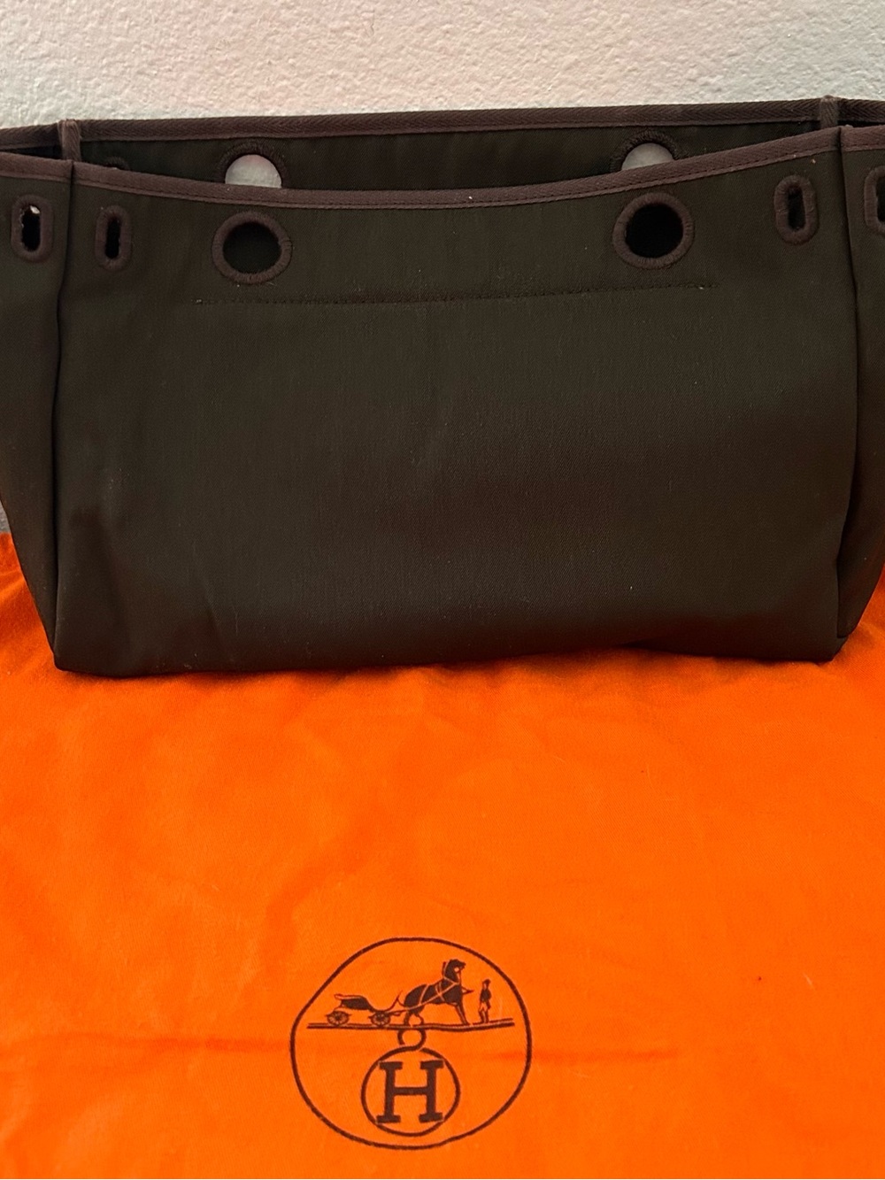 HERMES Vibrato Herbag Cabas Tote Bag - Picture 11 of 12